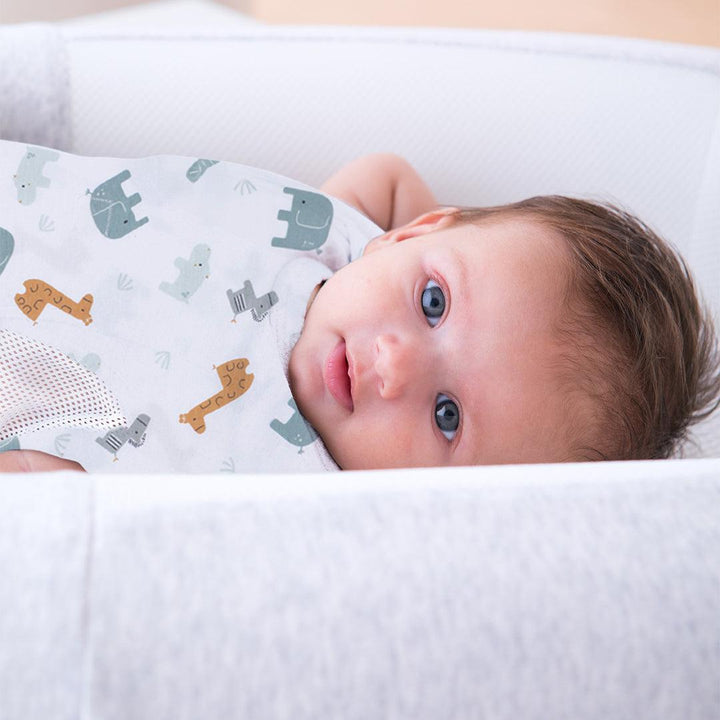 Purflo All Seasons Swaddle To Sleep Bag - 2.5 Tog - Animal Safari-Sleeping Bags-Animal Safari-0-4m | Natural Baby Shower