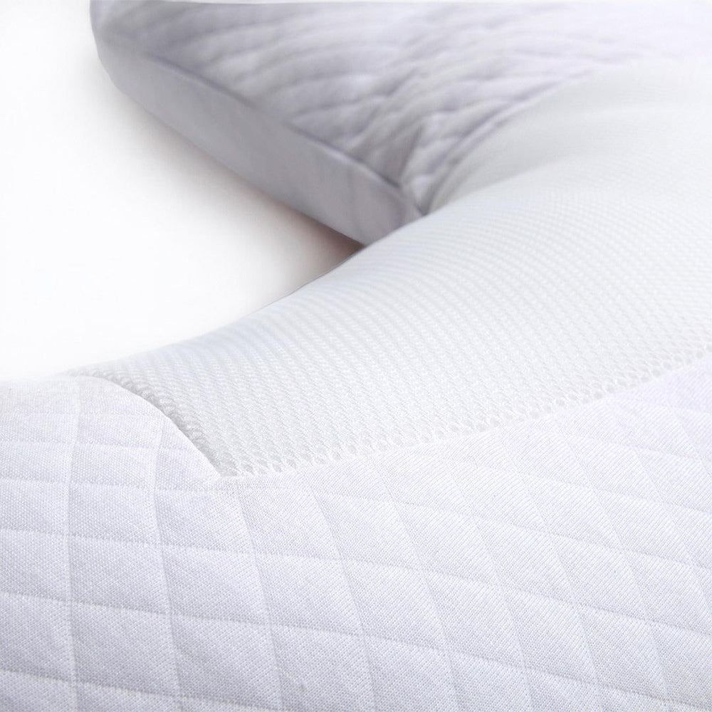 Purflo Breathe Pregnancy Pillow - Luxe White-Pregnancy Pillows-Luxe White-One Size | Natural Baby Shower