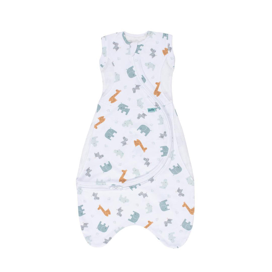 Purflo Cuddle To Sleep Bag - 0.5 Tog - Animal Safari-Sleeping Bags-Animal Safari-3-12m | Natural Baby Shower
