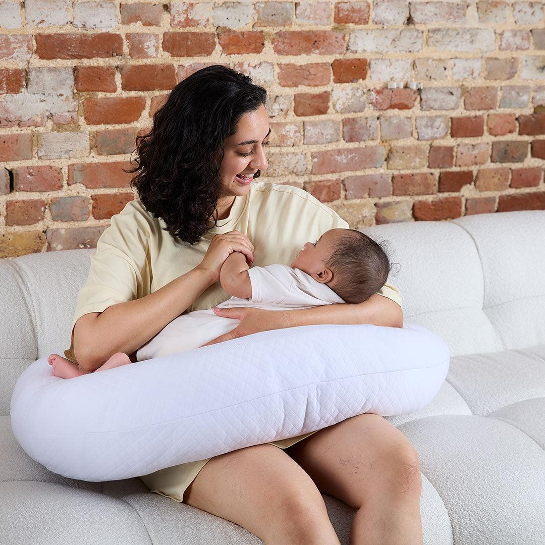 Purflo Breathe Pregnancy Pillow - Luxe White-Pregnancy Pillows-Luxe White-One Size | Natural Baby Shower