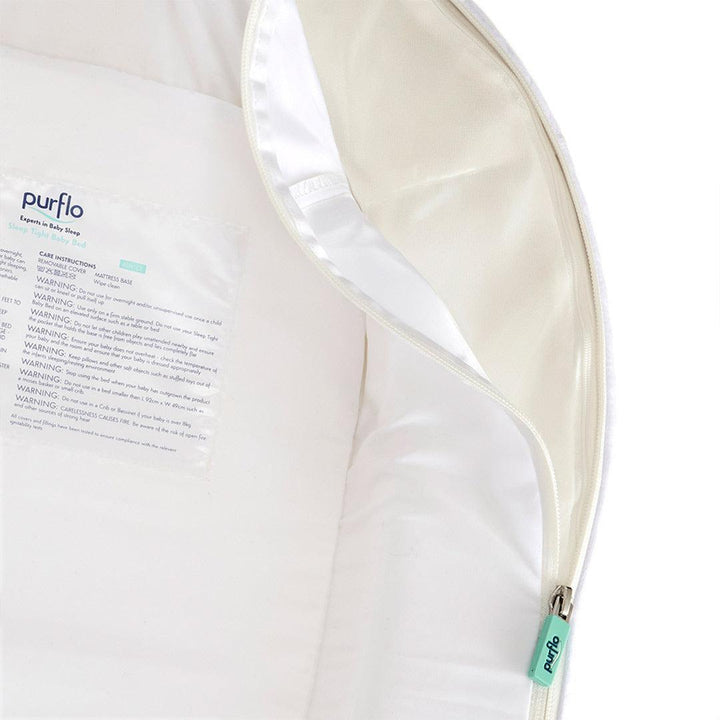 Purflo Sleep Tight Baby Bed - Luxe White-Baby Nests-Luxe White- | Natural Baby Shower