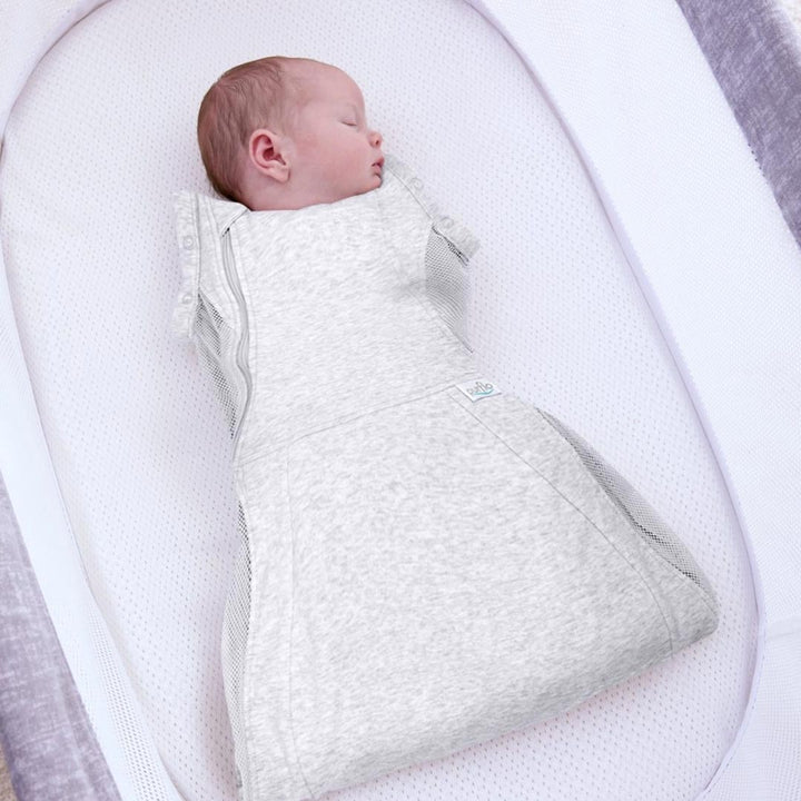 Purflo Swaddle To Sleep Bag - Minimal Grey - TOG 2.5-Sleepsack Swaddles-0-4m- | Natural Baby Shower