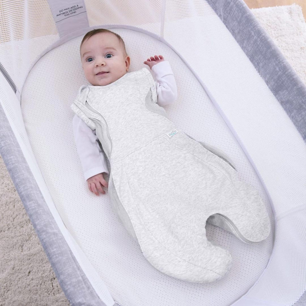 Purflo Swaddle To Sleep Bag - Minimal Grey - TOG 2.5-Sleepsack Swaddles-0-4m- | Natural Baby Shower