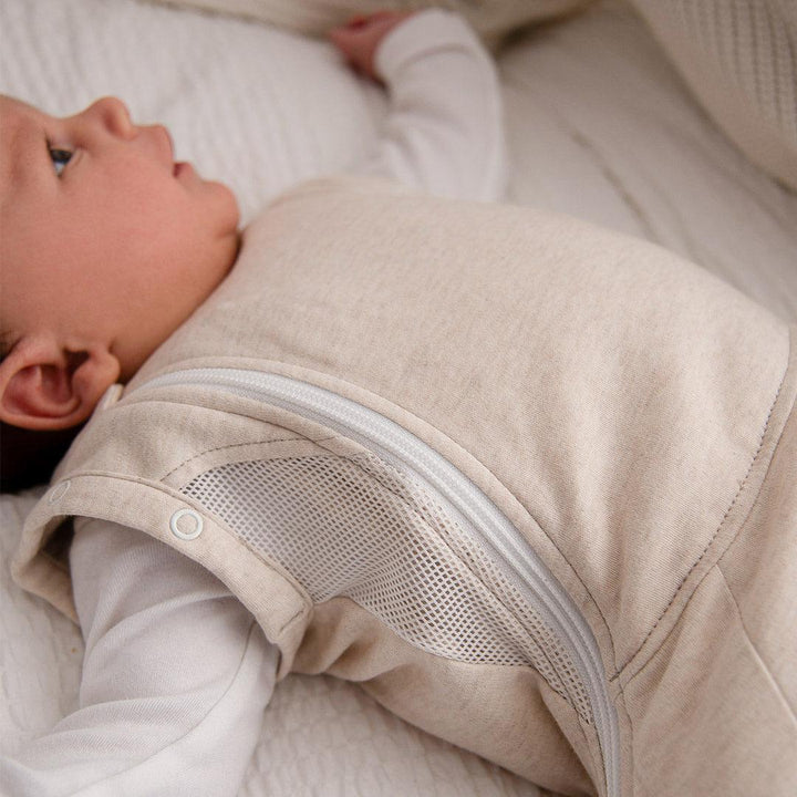 Purflo Swaddle to Sleep Bag 0-4m 2.5 Tog - Lightweight - Sand-Sleepsack Swaddles-Sand-0-4m | Natural Baby Shower