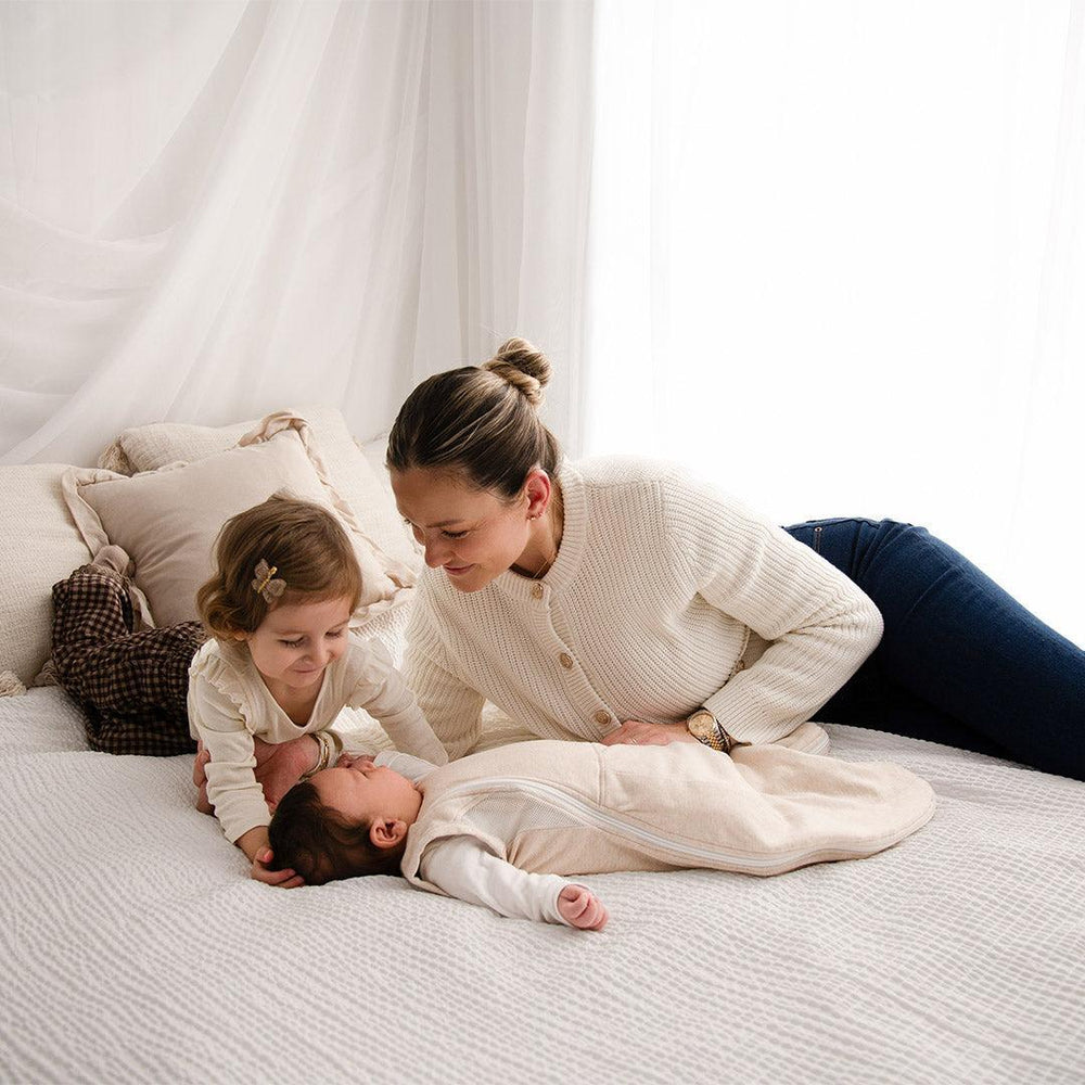 Purflo Swaddle to Sleep Bag 0-4m 2.5 Tog - Lightweight - Sand-Sleepsack Swaddles-Sand-0-4m | Natural Baby Shower