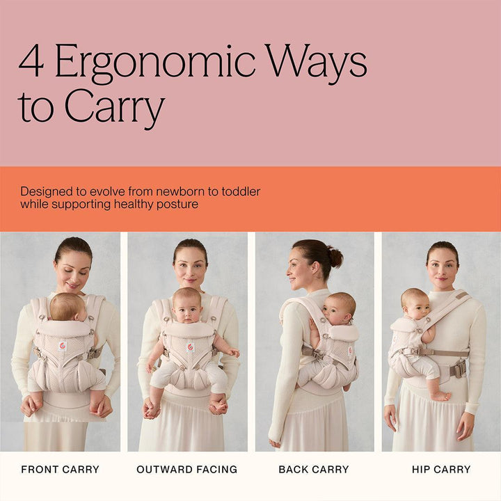 Ergobaby Omni Classic Cotton Baby Carrier - Pure Black-Baby Carriers- | Natural Baby Shower