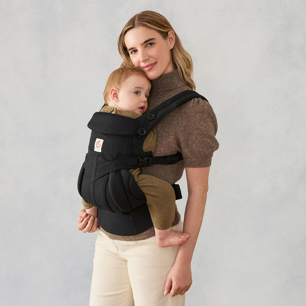 Ergobaby Omni Classic Cotton Baby Carrier - Pure Black-Baby Carriers- | Natural Baby Shower