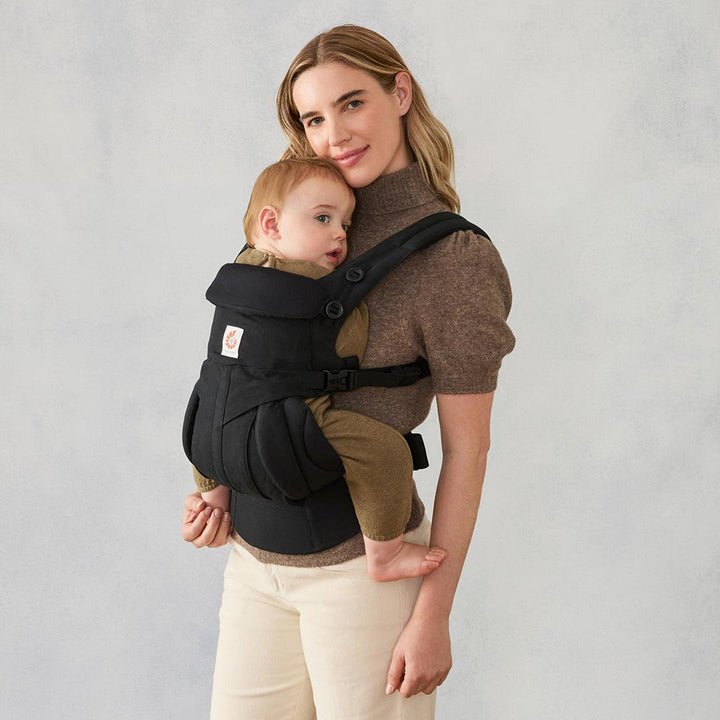 Ergobaby Omni Classic Cotton Baby Carrier - Pure Black-Baby Carriers- | Natural Baby Shower