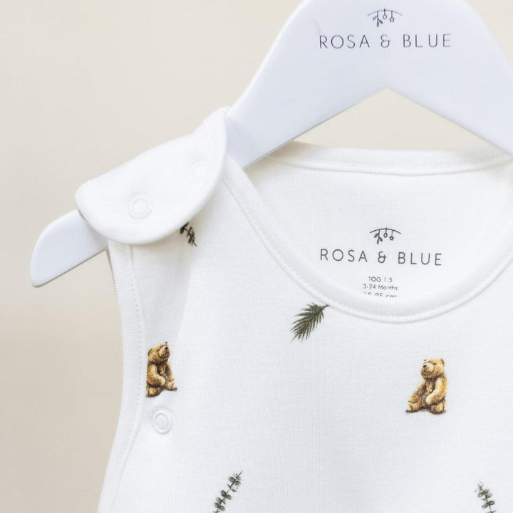 Rosa & Blue Sleeping Bag - 1.5 Tog - Brown Bear-Sleeping Bags-Brown Bear-3-24m | Natural Baby Shower
