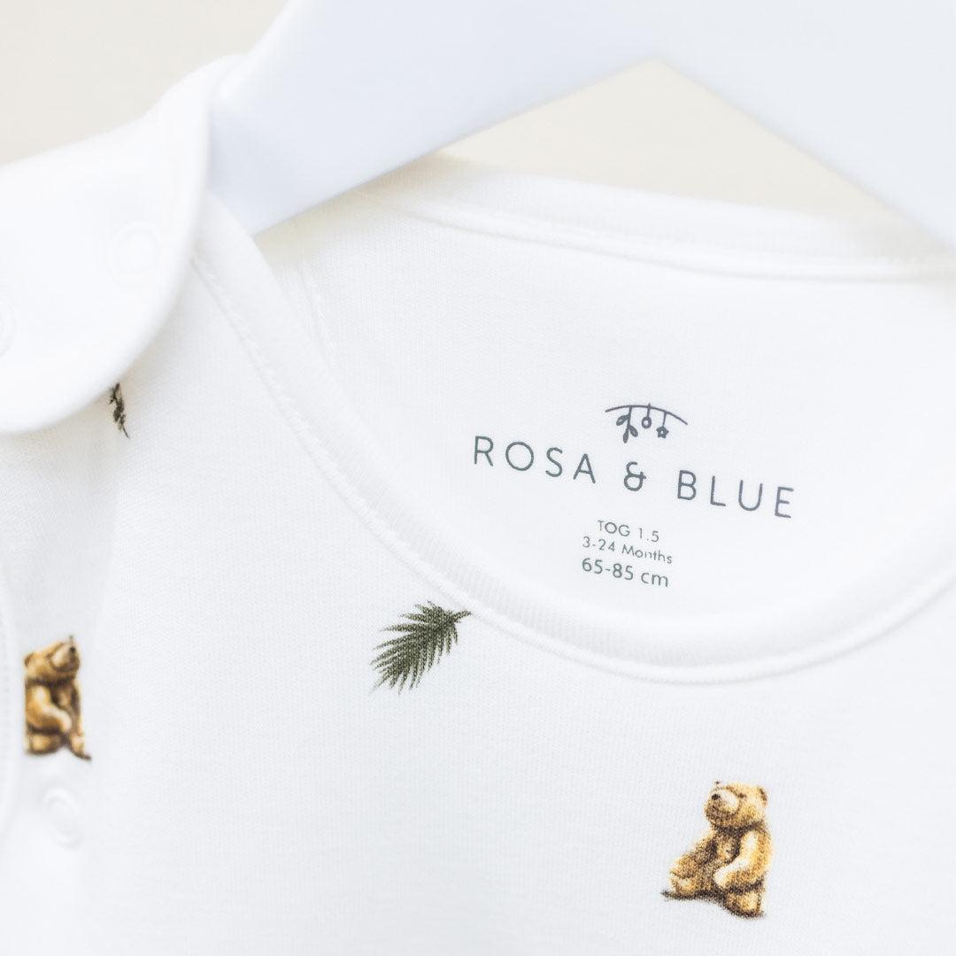 Rosa & Blue Sleeping Bag - 1.5 Tog - Brown Bear-Sleeping Bags-Brown Bear-3-24m | Natural Baby Shower