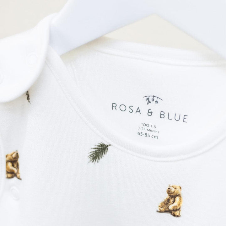 Rosa & Blue Sleeping Bag - 1.5 Tog - Brown Bear-Sleeping Bags-Brown Bear-3-24m | Natural Baby Shower