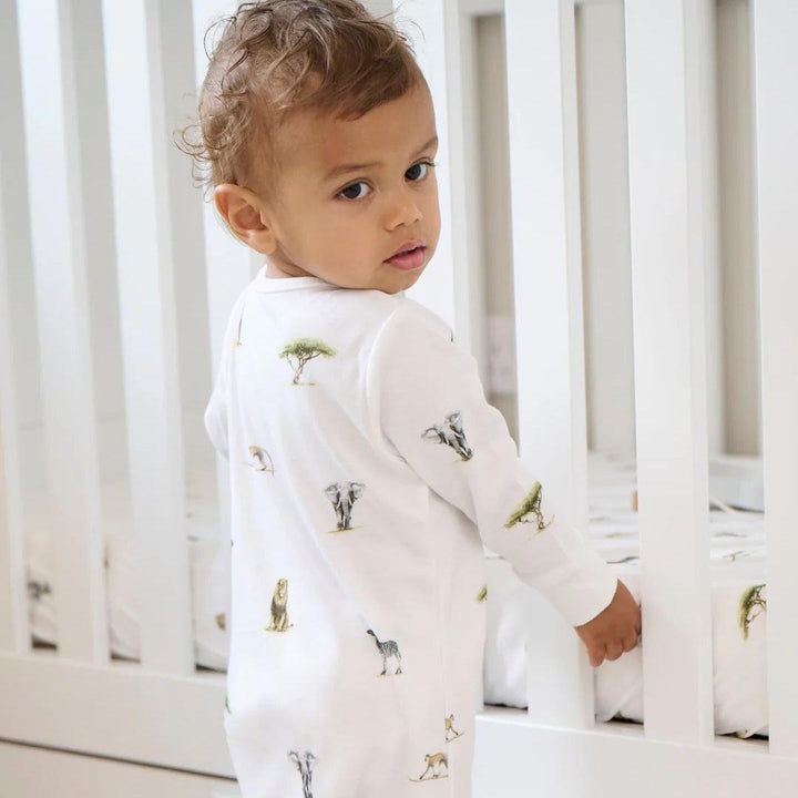 Rosa & Blue Sleepsuit - Safari-Sleepsuits- | Natural Baby Shower