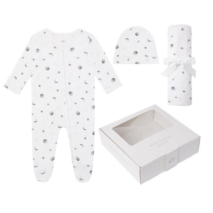 Rosa & Blue Baby Gift Set - Starlit Moon-Clothing Sets-Starlit Moon-0-3m | Natural Baby Shower