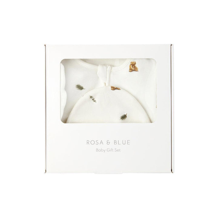 Rosa & Blue Baby Gift Set - Brown Bear-Mama Gift Sets-Brown Bear-0-3m | Natural Baby Shower