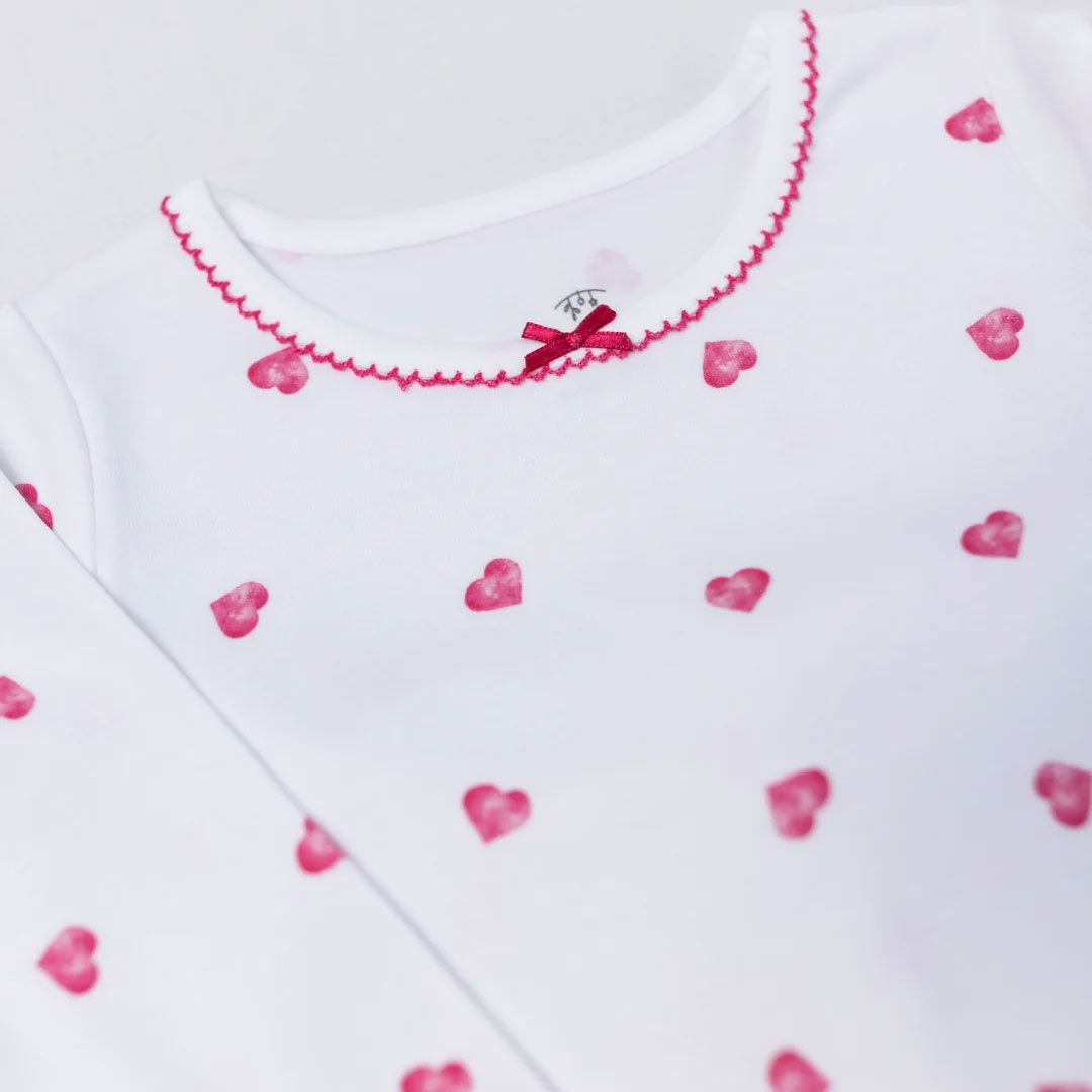 Rosa & Blue Pyjamas - Pink Heart-Pyjamas-Pink Heart-12-18m | Natural Baby Shower