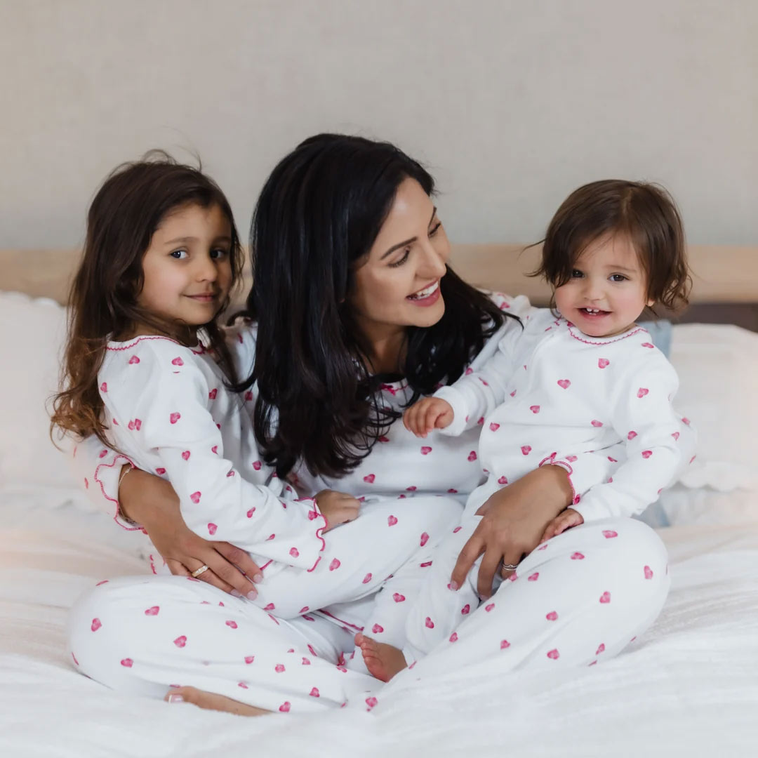 Rosa & Blue Pyjamas - Pink Heart-Pyjamas-Pink Heart-12-18m | Natural Baby Shower