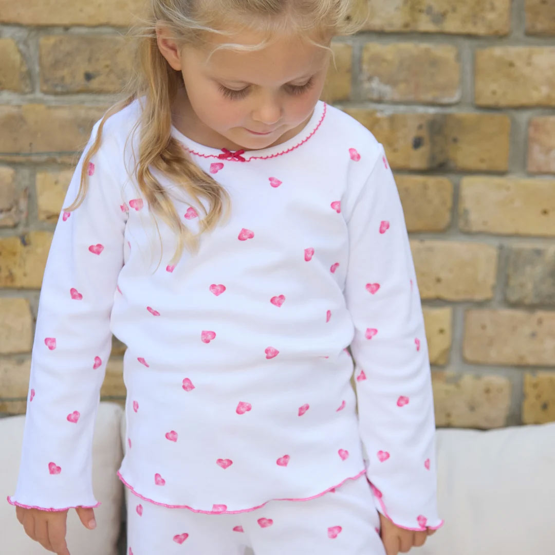 Rosa & Blue Pyjamas - Pink Heart-Pyjamas-Pink Heart-12-18m | Natural Baby Shower