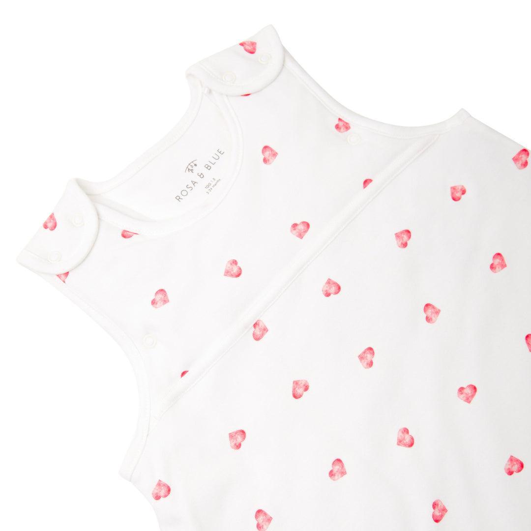 Rosa & Blue Sleeping Bag - 2.5 Tog - Heart-Sleeping Bags-Heart-3-24m | Natural Baby Shower