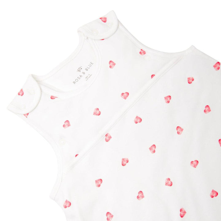 Rosa & Blue Sleeping Bag - 2.5 Tog - Heart-Sleeping Bags-Heart-3-24m | Natural Baby Shower