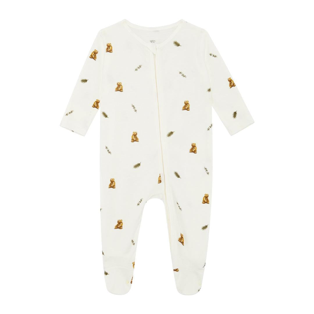 Rosa & Blue Sleepsuit - Brown Bear-Sleepsuits-Brown Bear-Newborn | Natural Baby Shower