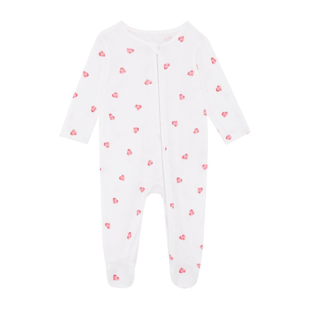 Rosa & Blue Sleepsuit - Heart-Sleepsuits-Heart-Newborn | Natural Baby Shower
