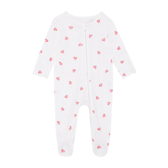Rosa & Blue Sleepsuit - Heart-Sleepsuits-Heart-Newborn | Natural Baby Shower