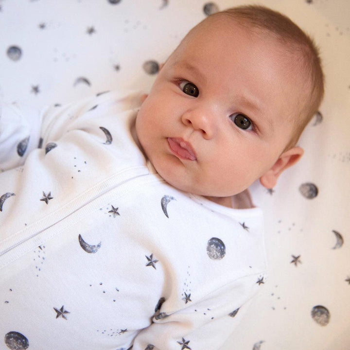 Rosa & Blue Sleepsuit - Starlit Moon-Sleepsuits-Starlit Moon-Newborn | Natural Baby Shower