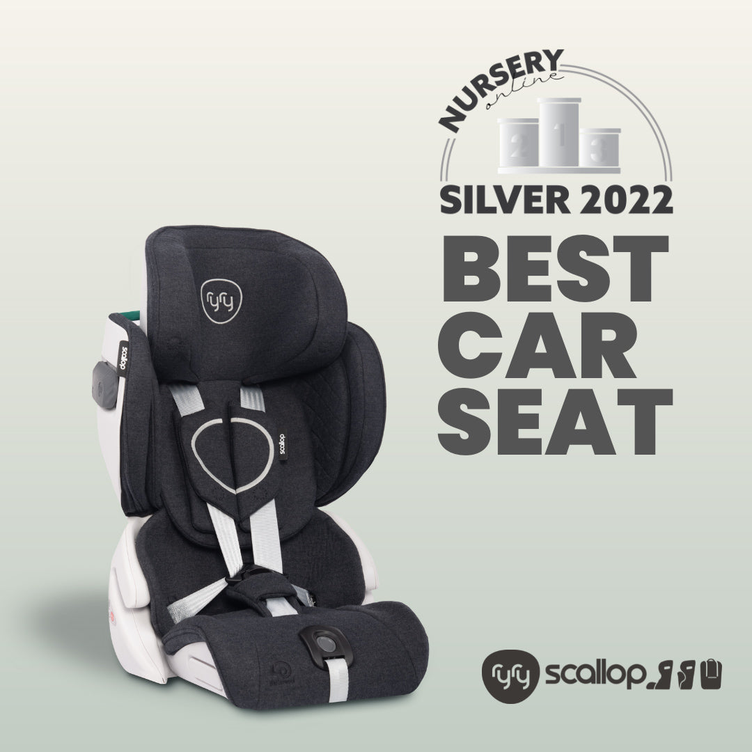RyRy Scallop Car Seat - Grey-Car Seats- | Natural Baby Shower