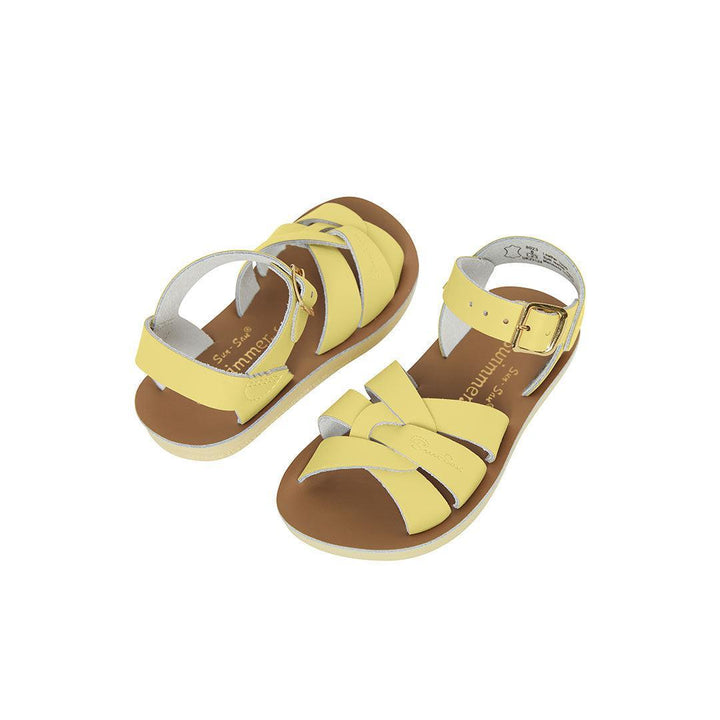 Salt-Water Sun-San Kid's Sandals Swimmer - Butter Yellow-Sandals-Butter Yellow-4 Child | Natural Baby Shower