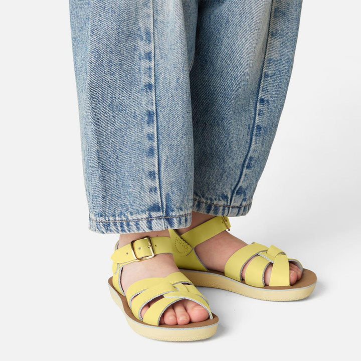 Salt-Water Sun-San Kid's Sandals Swimmer - Butter Yellow-Sandals-Butter Yellow-4 Child | Natural Baby Shower
