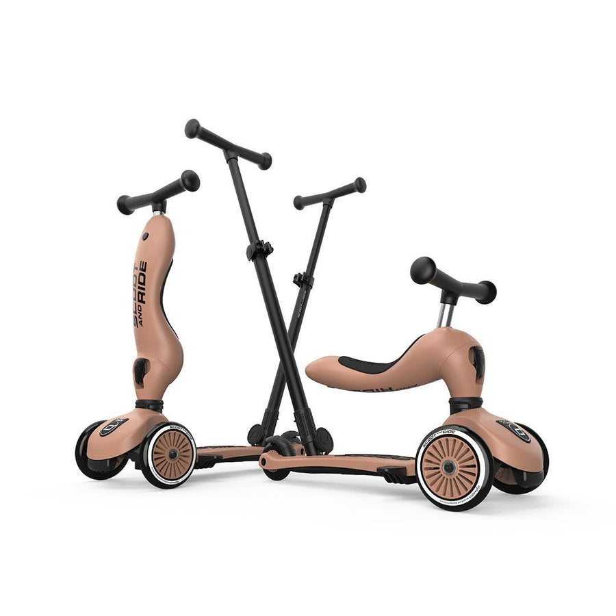 Scoot and Ride Highwaykick 1 Push & Go - Mocha-Scooters-Mocha-One Size | Natural Baby Shower