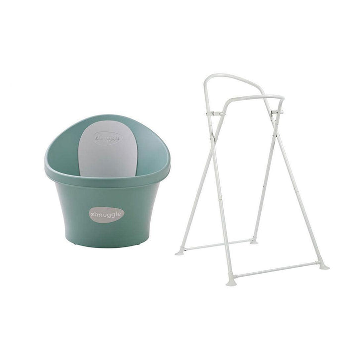 Shnuggle Baby Bath - Eucalyptus-Baths-Eucalyptus-With Bath Stand | Natural Baby Shower