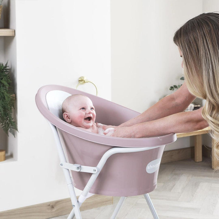 Shnuggle Baby Bath + Plug - Blossom-Baths- | Natural Baby Shower