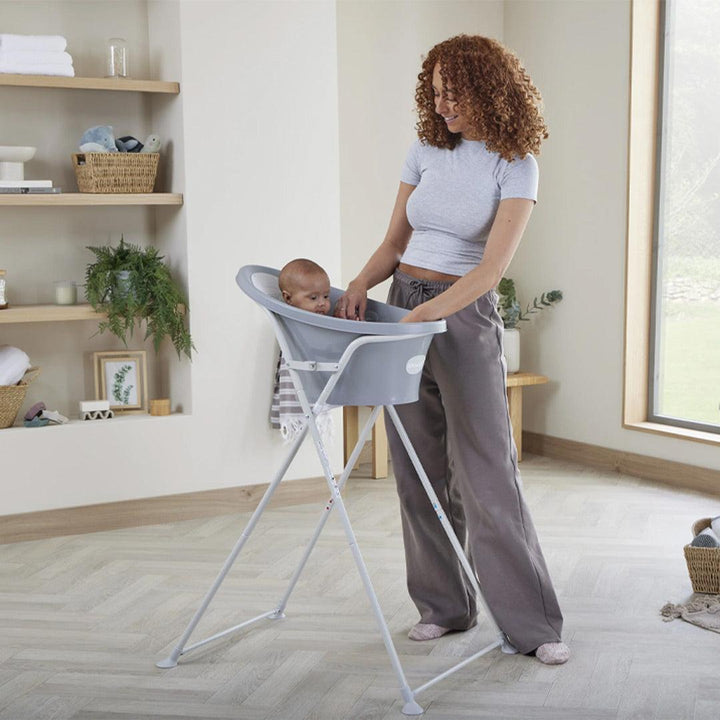 Shnuggle Folding Bath Stand - Grey-Bathing Care-Grey- | Natural Baby Shower