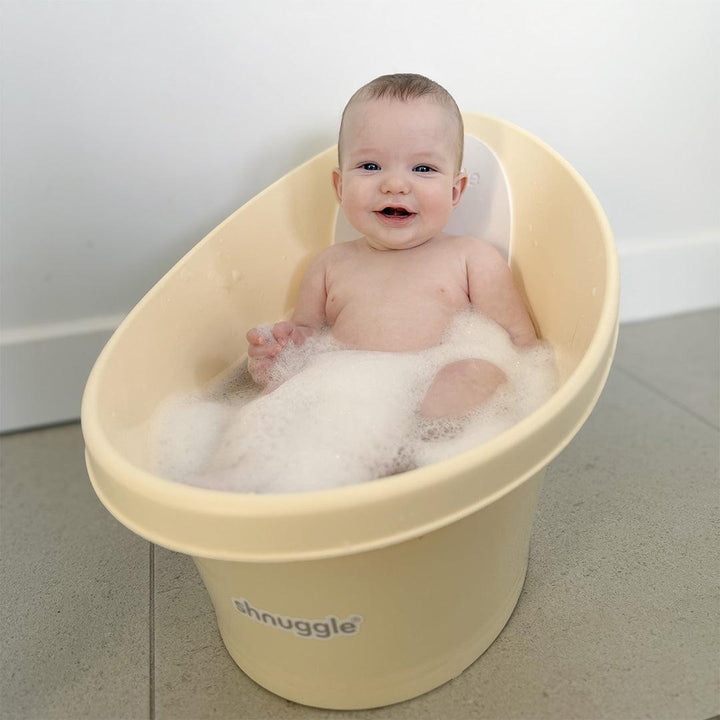 Shnuggle Baby Bath - Pale Yellow-Baths-Pale Yellow- | Natural Baby Shower