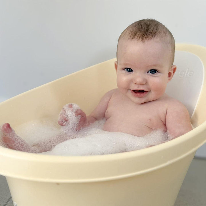 Shnuggle Baby Bath - Pale Yellow-Baths-Pale Yellow- | Natural Baby Shower