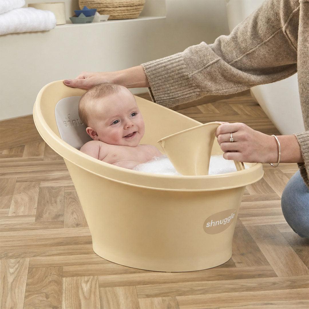Shnuggle Baby Bath - Pale Yellow-Baths-Pale Yellow- | Natural Baby Shower