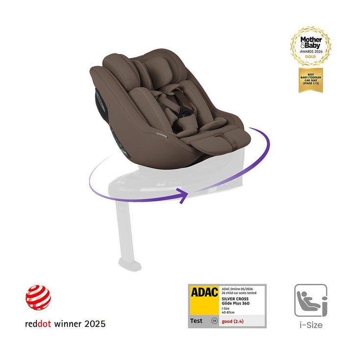 Silver Cross Approach Plus 360 - Timeless Cocoa-Car Seats-Timeless Cocoa-Without Base | Natural Baby Shower