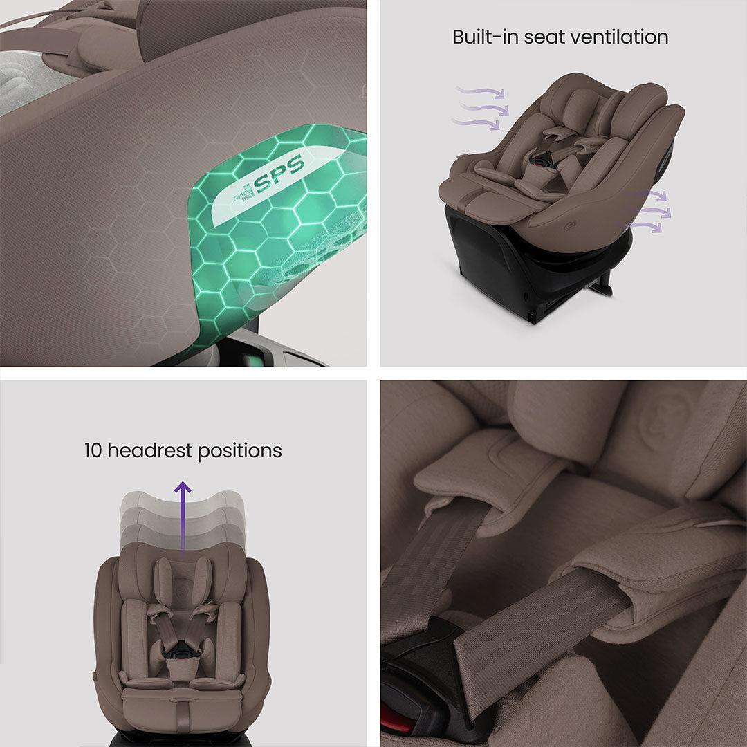 Silver Cross Approach Plus 360 - Timeless Cocoa-Car Seats-Timeless Cocoa-Without Base | Natural Baby Shower