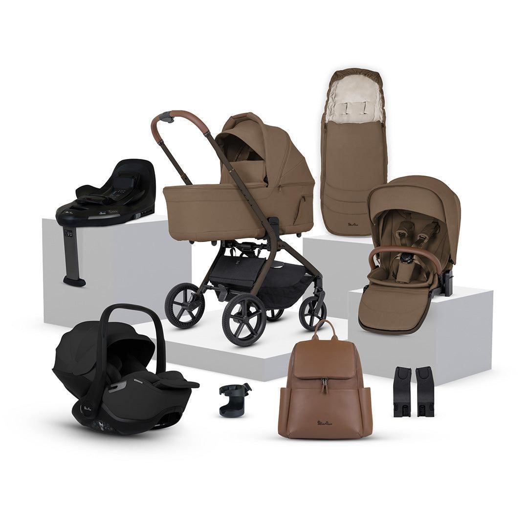 Silver Cross Breez Ultimate 360 Bundle-Travel Systems-Maple-Glide Plus 360 - Black | Natural Baby Shower