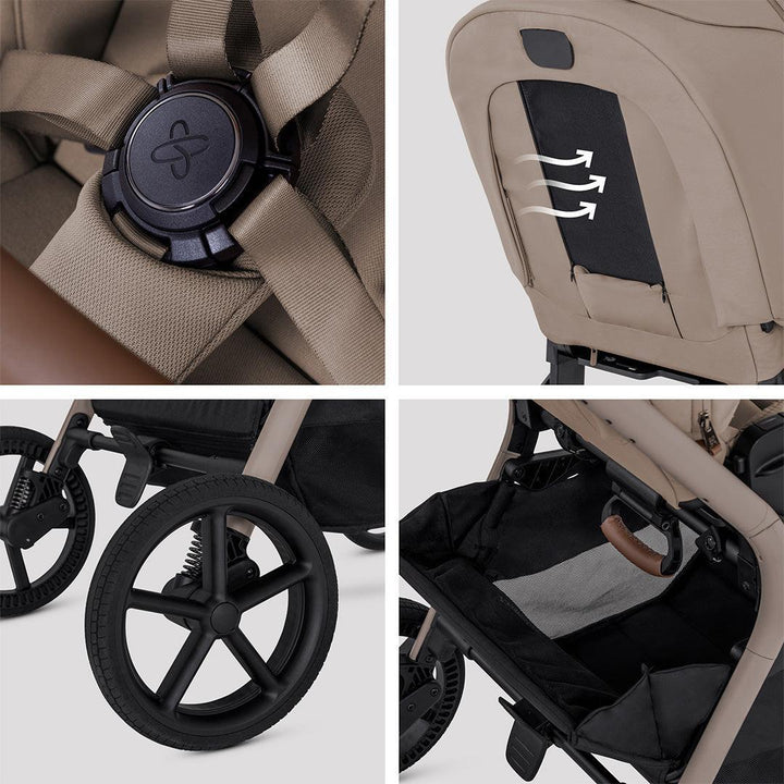 Silver Cross Breez Stroller - Champagne-Strollers-Champagne- | Natural Baby Shower