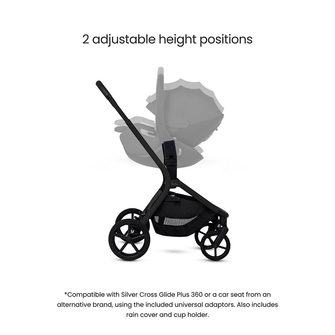 Silver Cross Breez Stroller - Onyx-Strollers-Onyx- | Natural Baby Shower