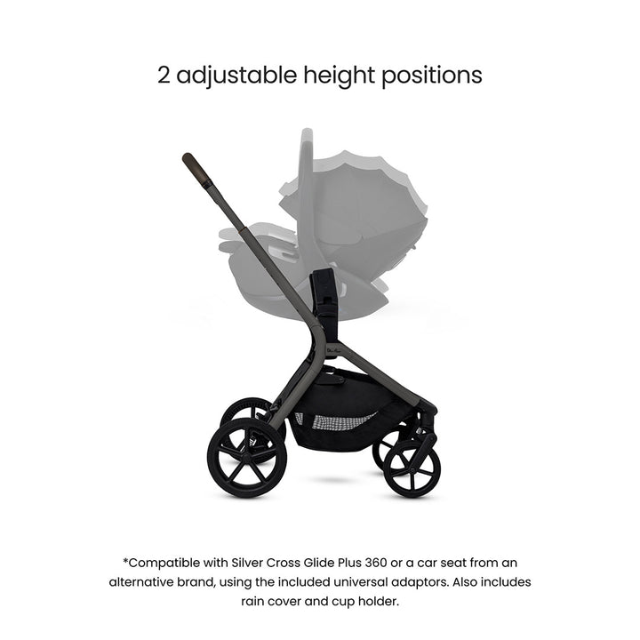 Silver Cross Breez Stroller - Pewter-Strollers-Pewter- | Natural Baby Shower