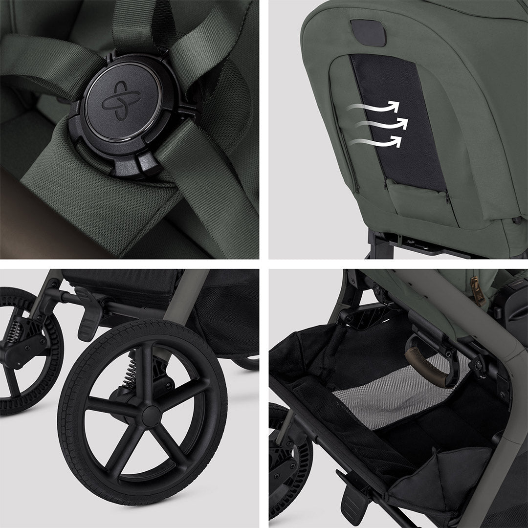 Silver Cross Breez Stroller - Pewter-Strollers-Pewter- | Natural Baby Shower