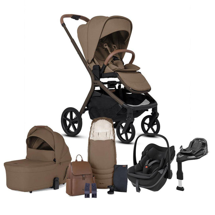 Silver Cross Breez Ultimate Pebble Slide Pro Bundle-Travel Systems-Maple- | Natural Baby Shower