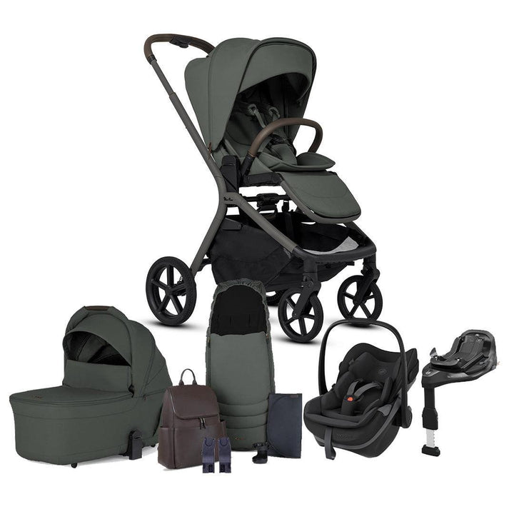 Silver Cross Breez Ultimate Pebble Slide Pro Bundle-Travel Systems-Pewter- | Natural Baby Shower
