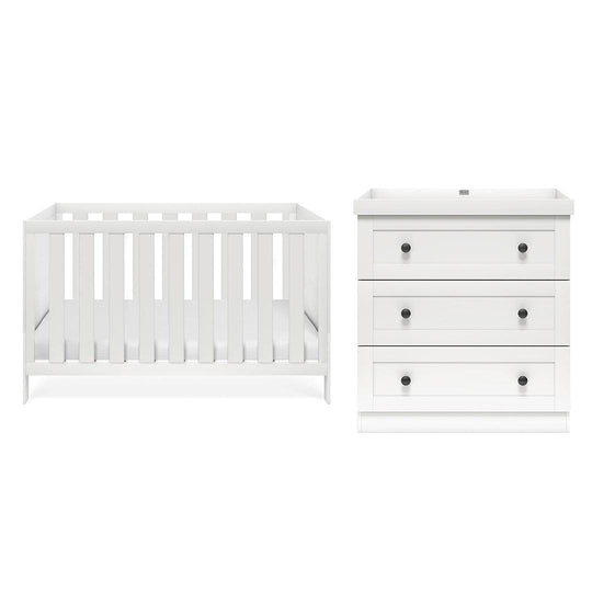 Silver Cross Bromley 2 Piece Room Set - White-Nursery Sets-White-No Mattress | Natural Baby Shower