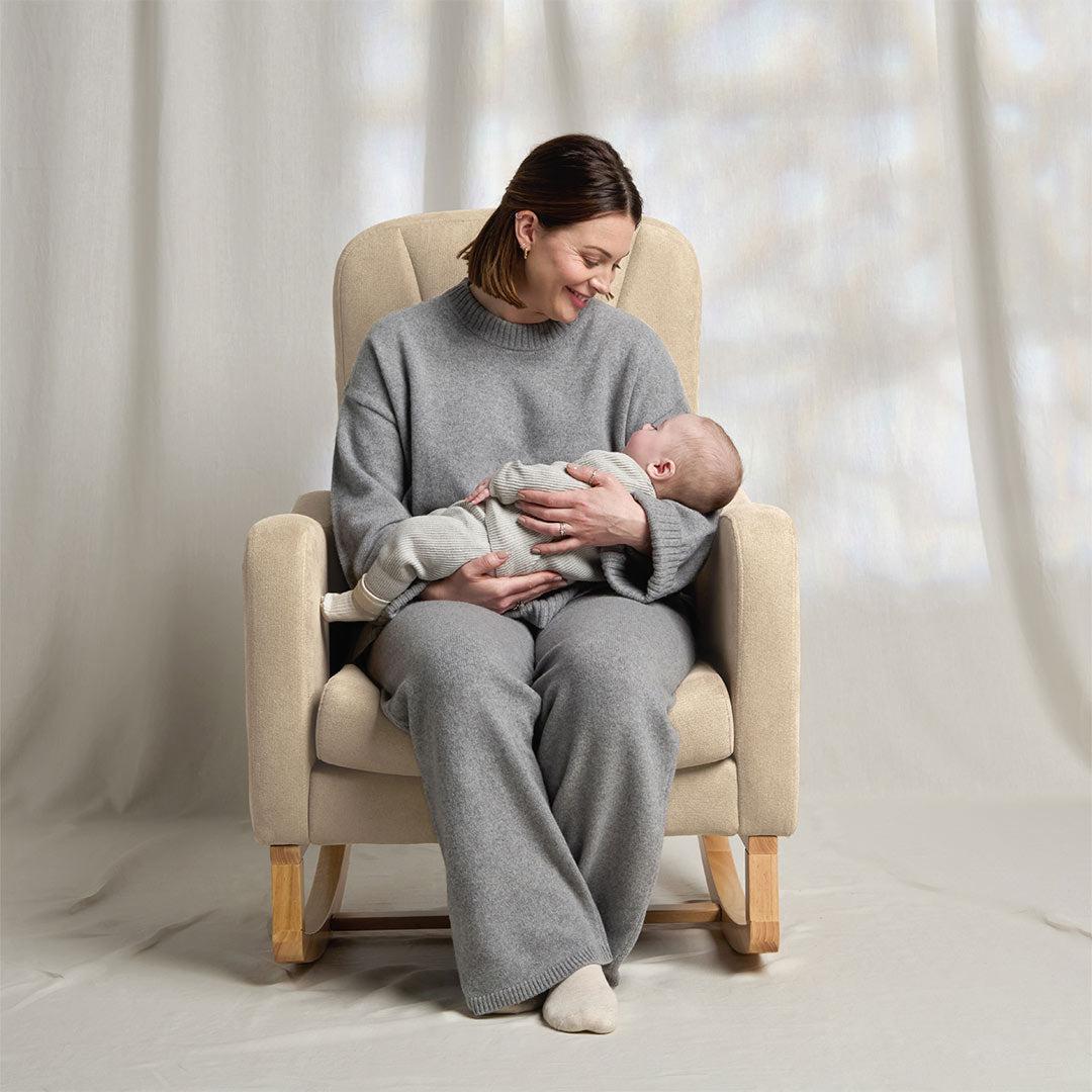 Silver Cross Carmel Nursing Chair - Almond-Feeding Chairs-Almond- | Natural Baby Shower