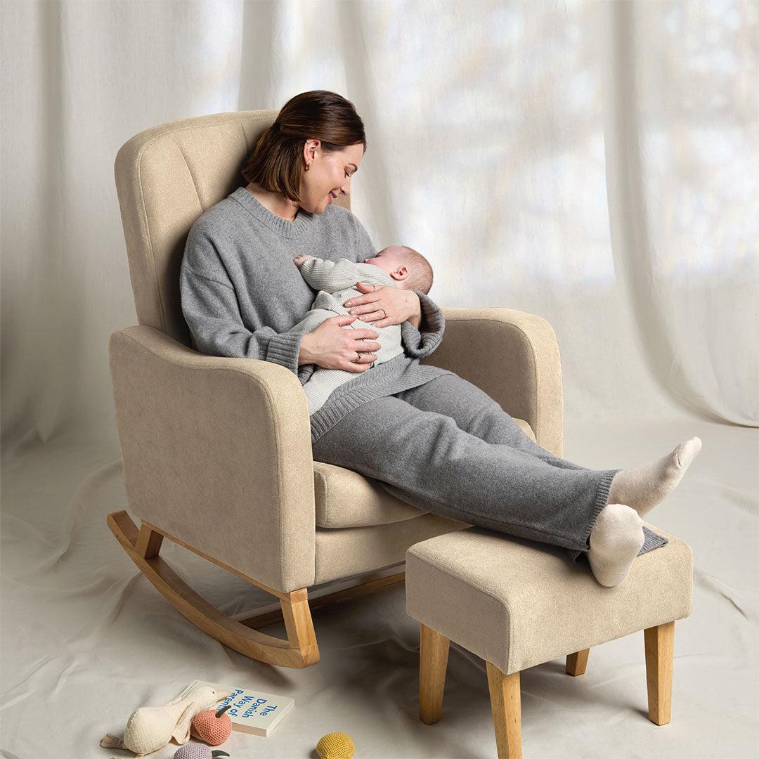 Silver Cross Carmel Nursing Chair - Almond-Feeding Chairs-Almond- | Natural Baby Shower