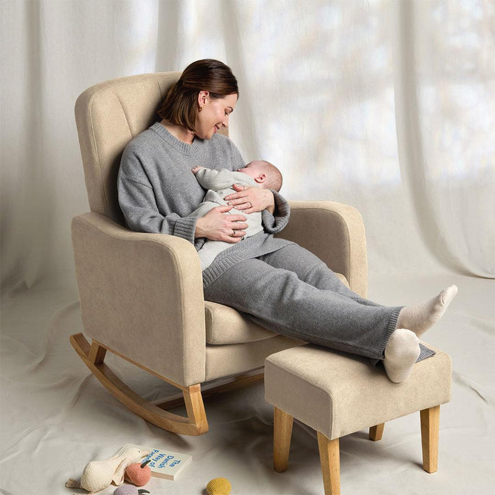 Silver Cross Carmel Nursing Chair - Almond-Feeding Chairs-Almond- | Natural Baby Shower